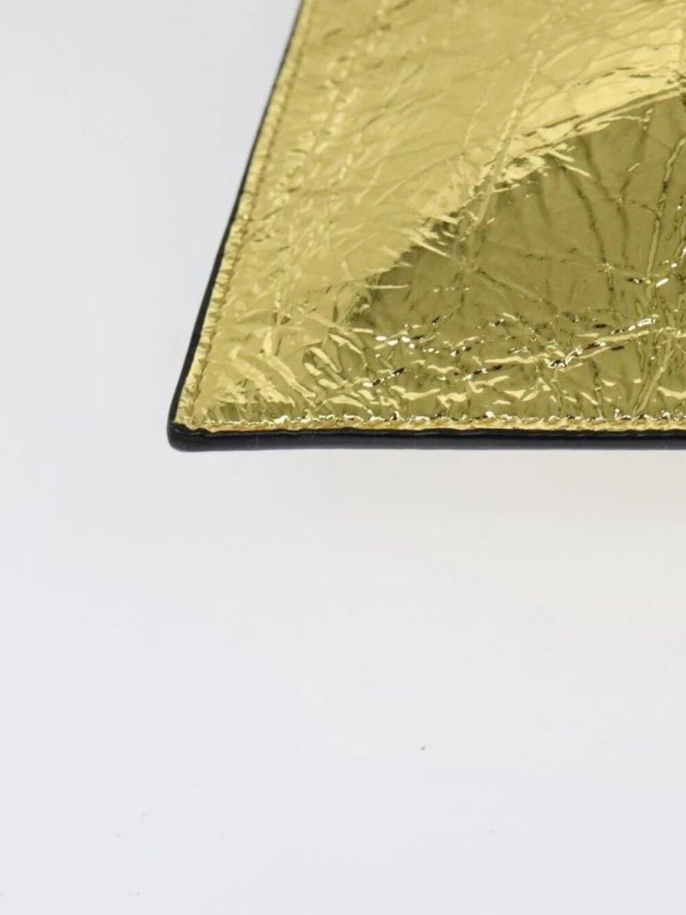 FENDI Clutch Bag Leather Brown Gold Auth mr1110V - Picture 4 of 16